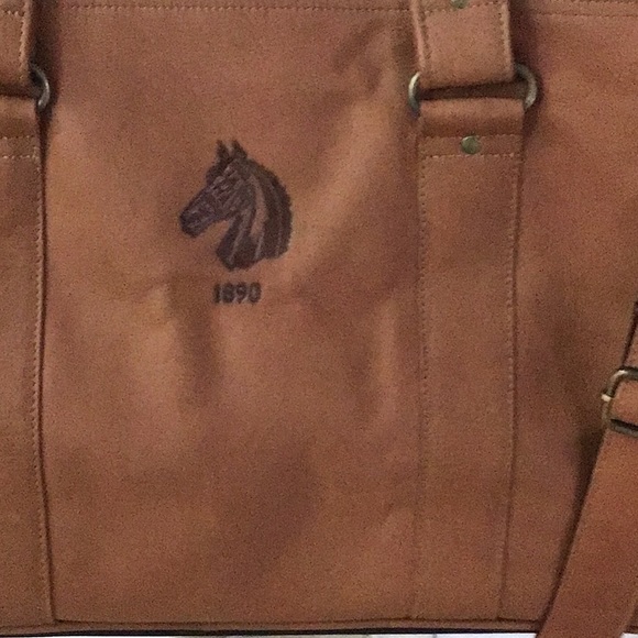 TICA Leather Duffle Bag with Crossbody Strap Large Sport Travel Bag Unisex. - Picture 2 of 16